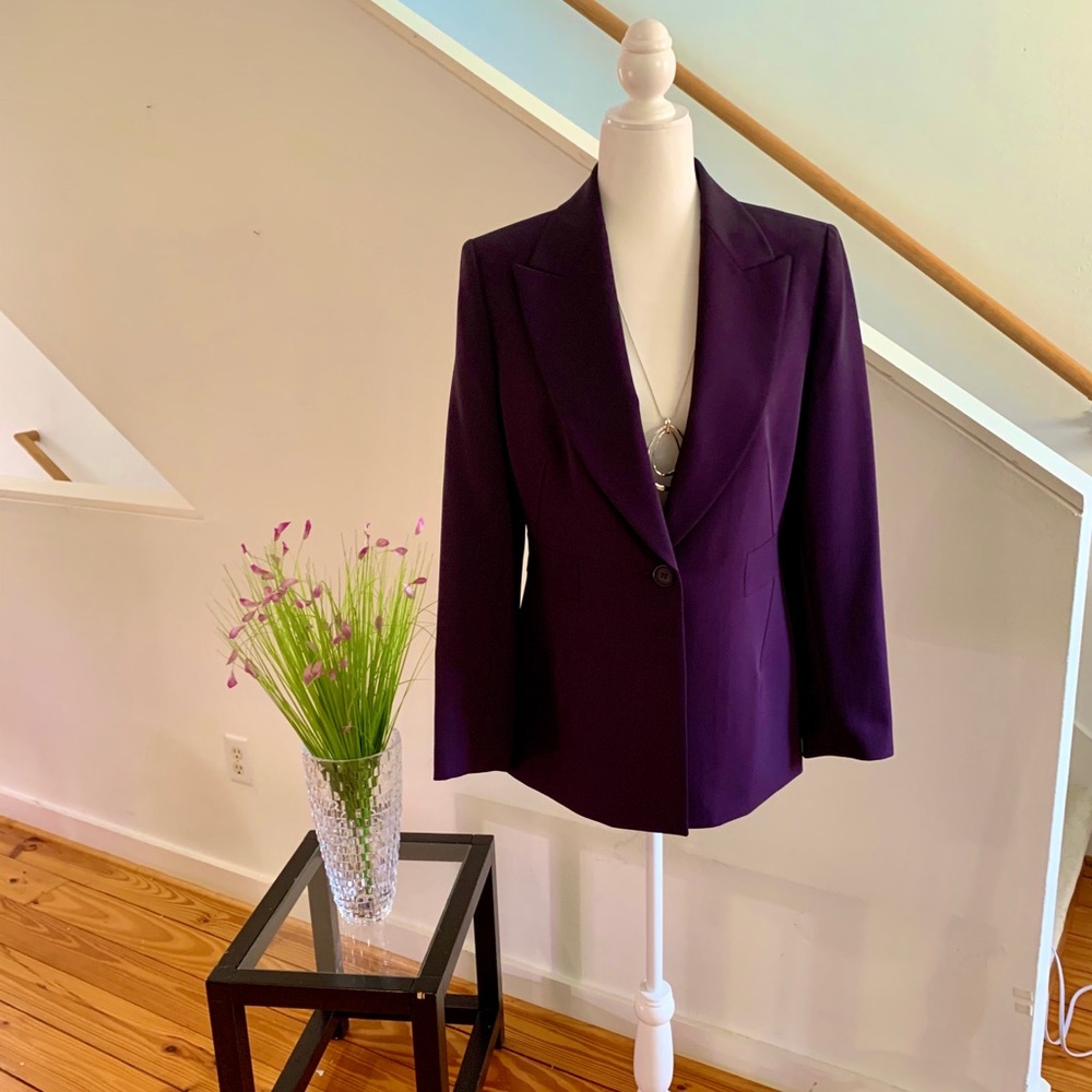 Kasper plum-two piece suit